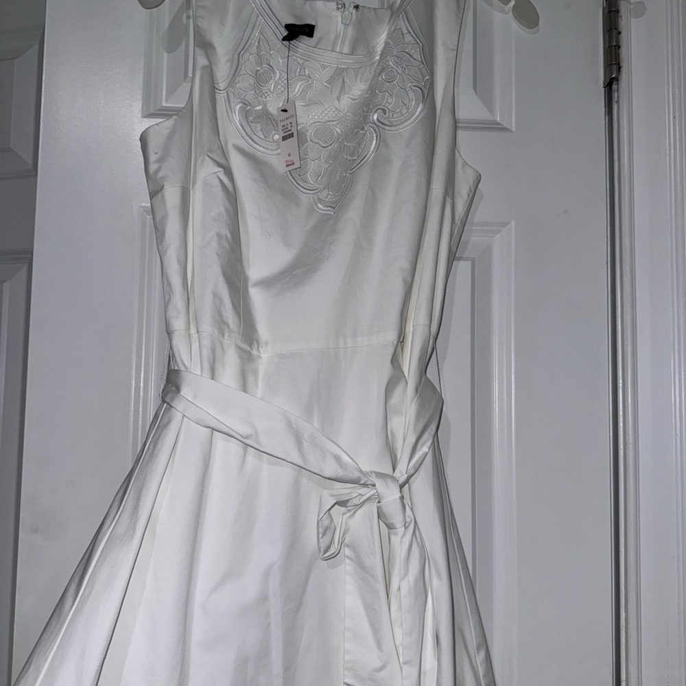 COPY - Beautiful NWTs white A line Talbots Dress. 👗 - Picture 7 of 9